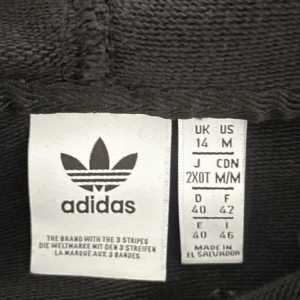 Women’s Adidas, Black & White, Cropped Hoodie. Size Medium. - Picture 3 of 3